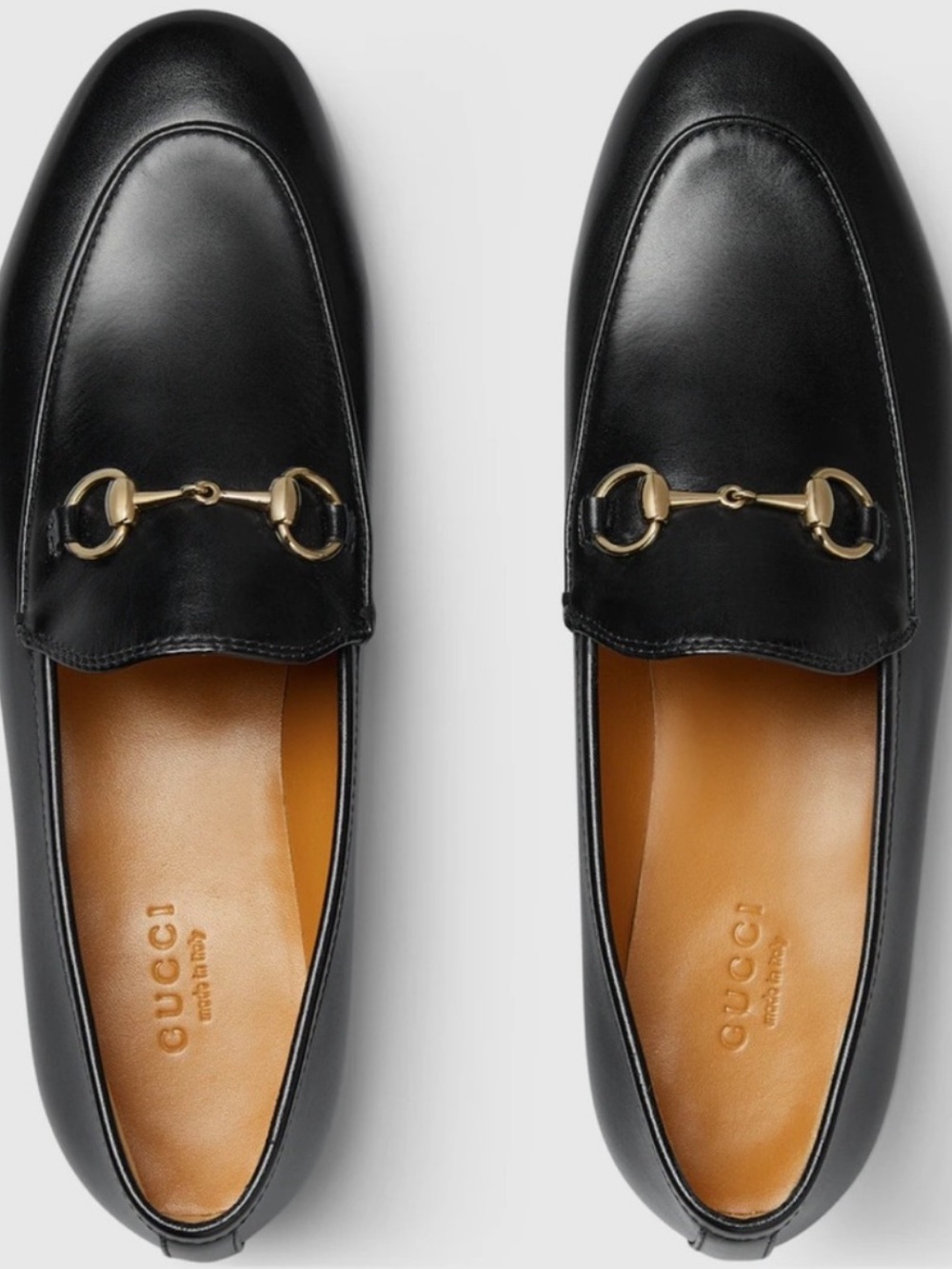 Gucci Women’s Black Leather Horsebit Loafers